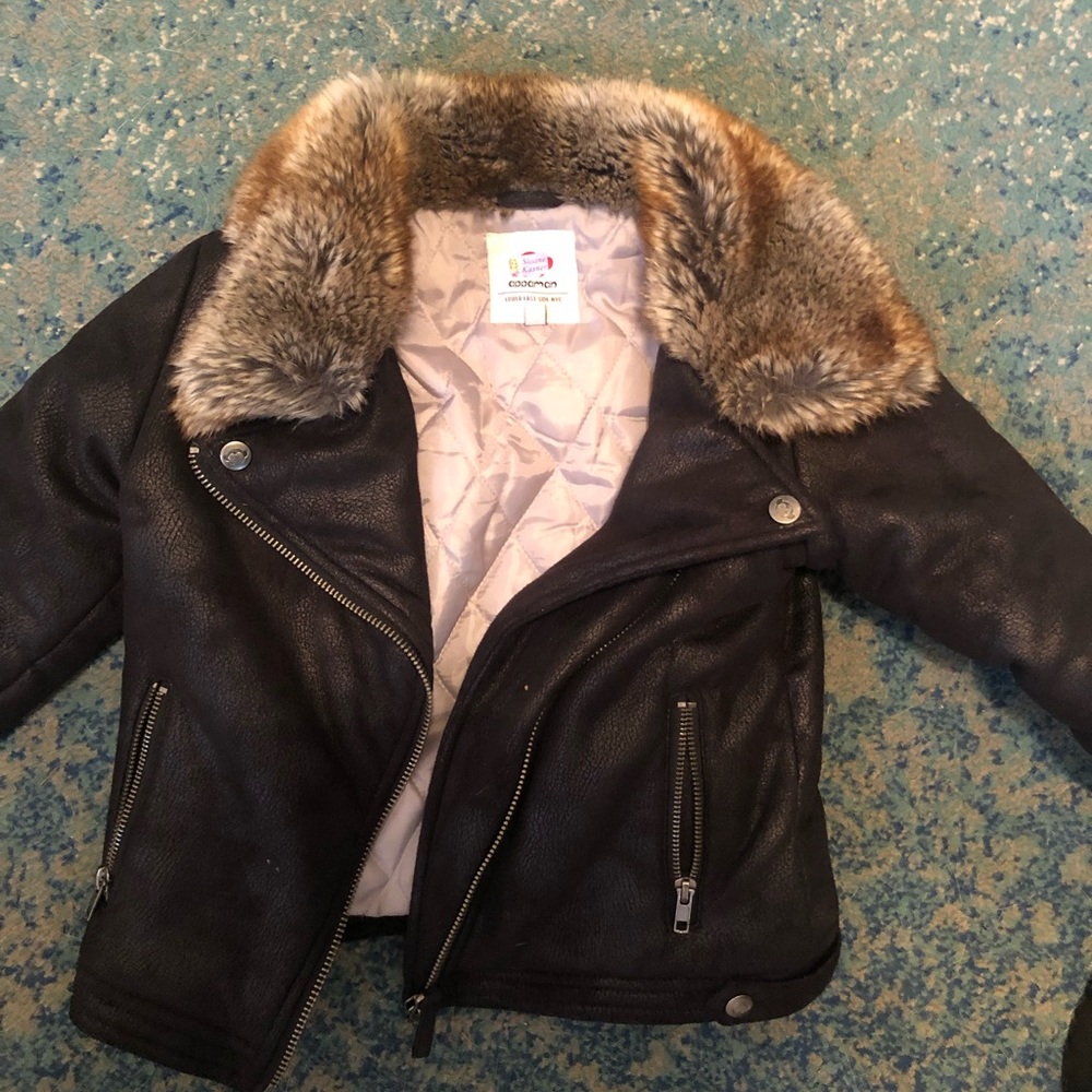 Appaman moto jacket with fur